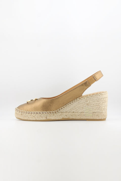 Nivel Embellished Slingback Espadrille Wedges